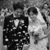 示意圖：Fujifilm Neopan 400CN 婚禮攝影範例，黑白紀實攝影，幸福時刻，高感光度