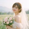 示意圖：Fujifilm PRO 400H 婚紗攝影，新娘人像，過曝拍攝技巧，粉嫩通透膚色