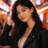 示意圖：Fujifilm Venus 800 霓虹燈人像，混合光源攝影，夜間人像補光，清晰細節