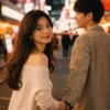 示意圖：Fujifilm Venus 800 街頭夜拍，城市夜景人像，情侶街拍，高感光度顆粒感